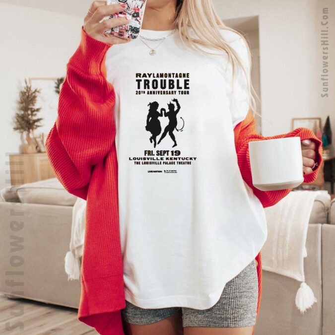 Ray LaMontagne Trouble 20th Anniversary Tour T-Shirt - Fri. Sept 19 2025, Louisville KY
