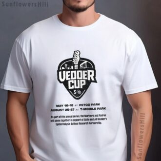 Seattle Mariners Vedder Cup 2025 Vintage Shirt - Petco Park & T-Mobile Park Showdown