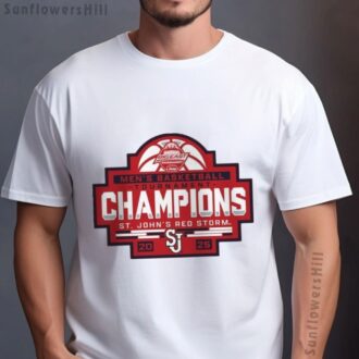 St. John’s Red Storm 2025 NCAA Big East Tournament Champions T-Shirt - Shop Now