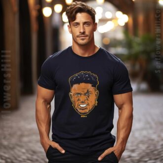 2025 DK Metcalf Swag Head Portrait T-shirt - Pittsburgh Steelers NFL Football Gear