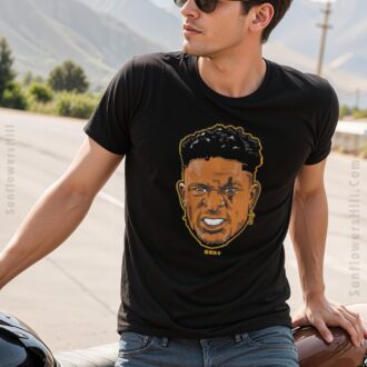 2025 DK Metcalf Swag Head Portrait T-shirt - Pittsburgh Steelers NFL Football Gear