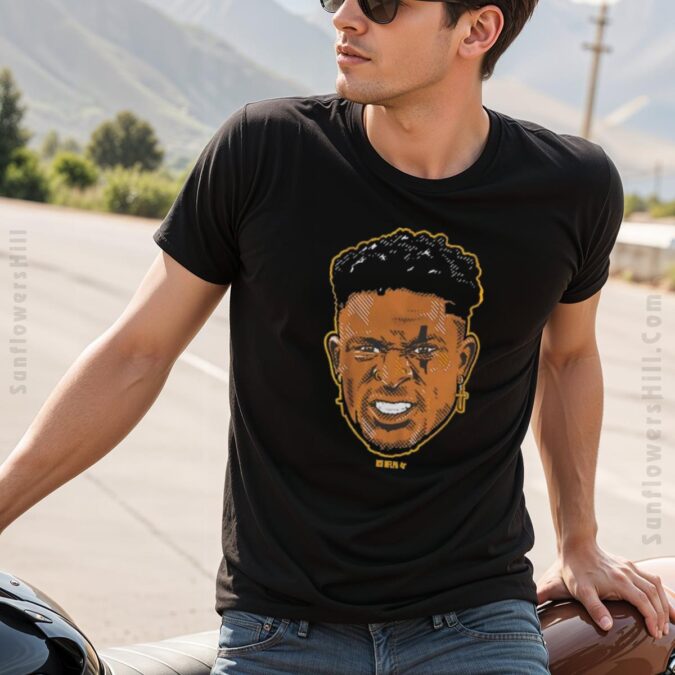 2025 DK Metcalf Swag Head Portrait T-shirt - Pittsburgh Steelers NFL Football Gear