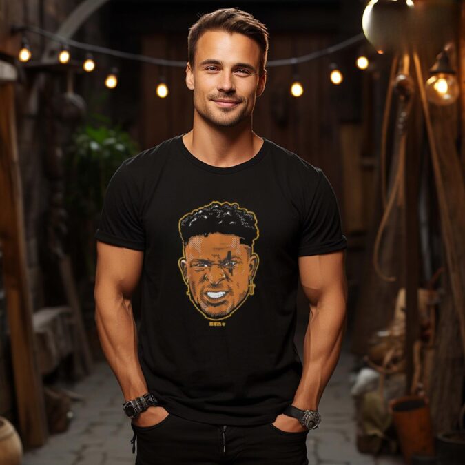 2025 DK Metcalf Swag Head Portrait T-shirt - Pittsburgh Steelers NFL Football Gear