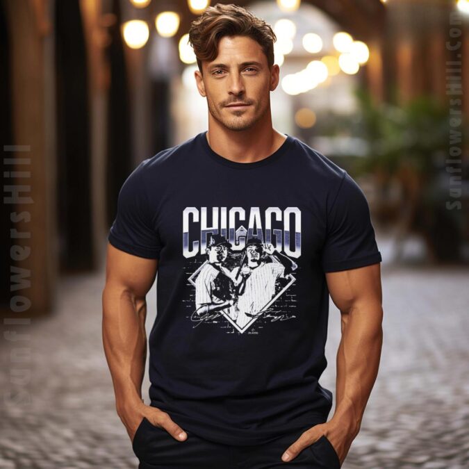 2025 Official Chicago Cubs T-shirt with Shota & Seiya MLBPA Signatures - Japanese Baseball Stars