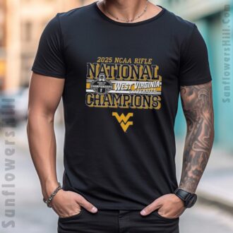 2025 West Virginia Mountaineers NCAA Rifle Champions Vintage T-Shirt - WVU Sports Fan Gear
