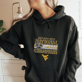 2025 West Virginia Mountaineers NCAA Rifle Champions Vintage T-Shirt - WVU Sports Fan Gear