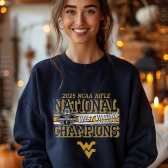 2025 West Virginia Mountaineers NCAA Rifle Champions Vintage T-Shirt - WVU Sports Fan Gear