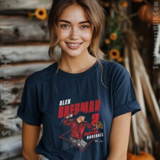 Alex Bregman Boston Red Sox 2025 MLB Diamond Signature T-Shirt