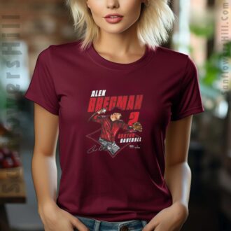 Alex Bregman Boston Red Sox 2025 MLB Diamond Signature T-Shirt