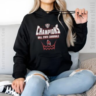 Ball State Cardinals 2025 NCAA MAC Women's Basketball Champions T-Shirt - Perfect for Fans