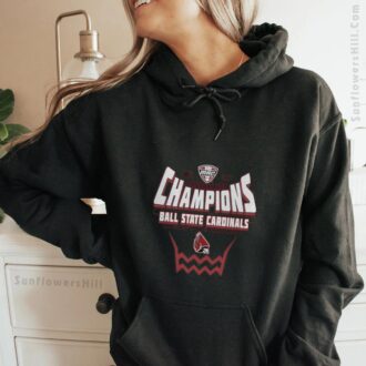 Ball State Cardinals 2025 NCAA MAC Women's Basketball Champions T-Shirt - Perfect for Fans