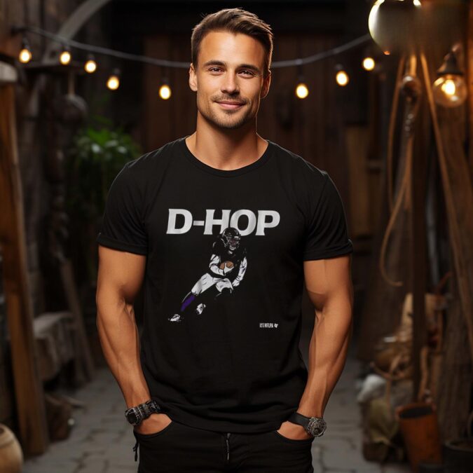 DeAndre Hopkins D-Hop Baltimore Ravens NFL Football Art T-Shirt - Unique NFL Apparel