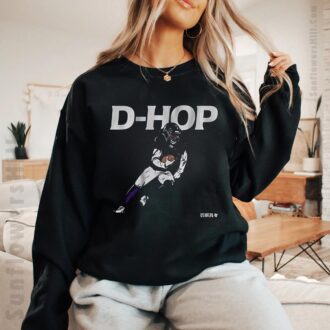 DeAndre Hopkins D-Hop Baltimore Ravens NFL Football Art T-Shirt - Unique NFL Apparel