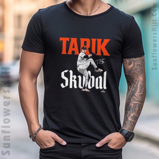 Detroit Tigers Tarik Skubal Signature Painting T-shirt - MLB 2025 Baseball Fan Apparel