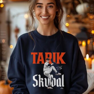 Detroit Tigers Tarik Skubal Signature Painting T-shirt - MLB 2025 Baseball Fan Apparel