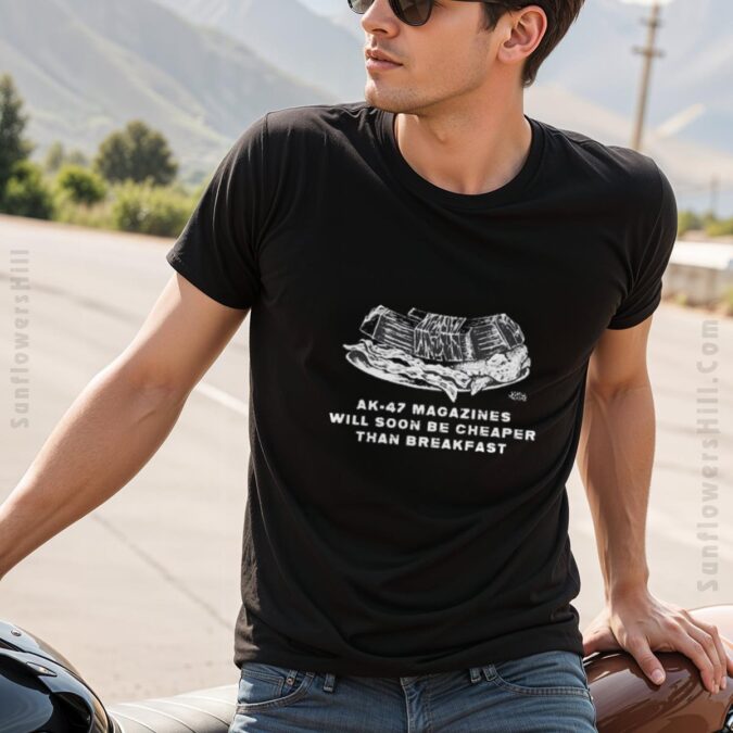 Diablo Macabre AK-47 Magazines Satire T-Shirt - Dark Humor 2025 Graphic Tee
