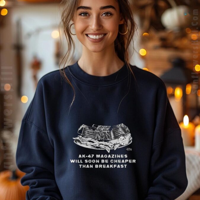 Diablo Macabre AK-47 Magazines Satire T-Shirt - Dark Humor 2025 Graphic Tee