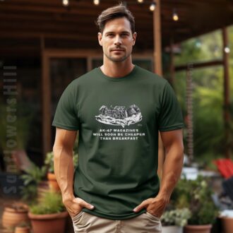 Diablo Macabre AK-47 Magazines Satire T-Shirt - Dark Humor 2025 Graphic Tee