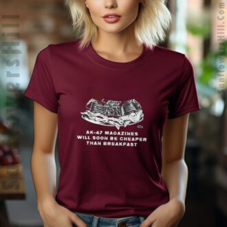 Diablo Macabre AK-47 Magazines Satire T-Shirt - Dark Humor 2025 Graphic Tee