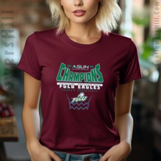 Florida Gulf Coast Eagles ASUN Tournament Champions 2025 T-shirt - Women's Basketball Victory