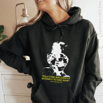 John F Kennedy 1939 Painting Design T-Shirt - Palestine and Britain Historical Quote