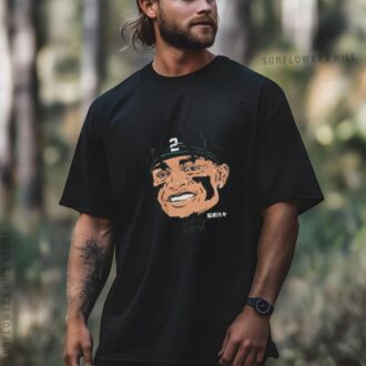Justin Fields New York Jets 2025 Portrait Signature T-shirt - NFL Football Swag Head Design
