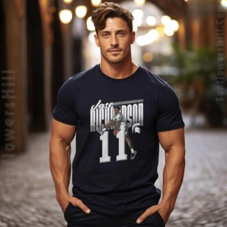 Michigan State Spartans Basketball T-Shirt - Jase Richardson #11 Forest Art Design