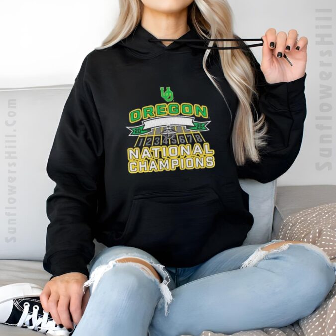 Oregon Ducks NCAA Women’s Indoor Track and Field National Champions 2025 T-Shirt - Perfect for Fans