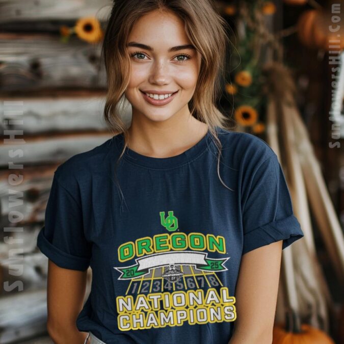Oregon Ducks NCAA Women’s Indoor Track and Field National Champions 2025 T-Shirt - Perfect for Fans
