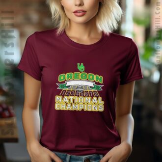 Oregon Ducks NCAA Women’s Indoor Track and Field National Champions 2025 T-Shirt - Perfect for Fans