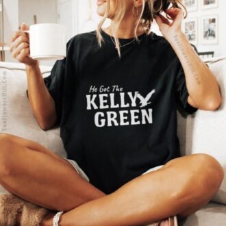 Sayburm Kelly Green Eagles 2025 World Champs T-Shirt - He Got The Kelly Green