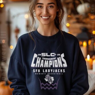 SFA Ladyjacks 2025 Southland Women’s Basketball Championship Shirt - NCAA Basketball Fan Gift