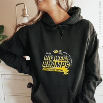 UC San Diego Tritons 2025 Big West Champions T-Shirt - NCAA Basketball Fan Gear