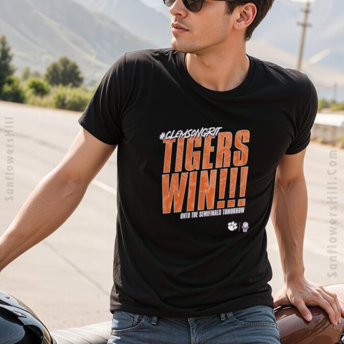 Vintage Clemson Tigers Basketball T-shirt - Clemsongrit Tigers March Madness Semifinals 2025