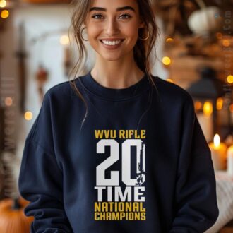 WVU Mountaineers Rifle Team 2025 20X National Champions Vintage T-Shirt