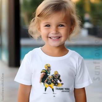 Green Bay Packers Thank You Josh Myers NFL Football 2025 T-Shirt - Sport Gifts Collection