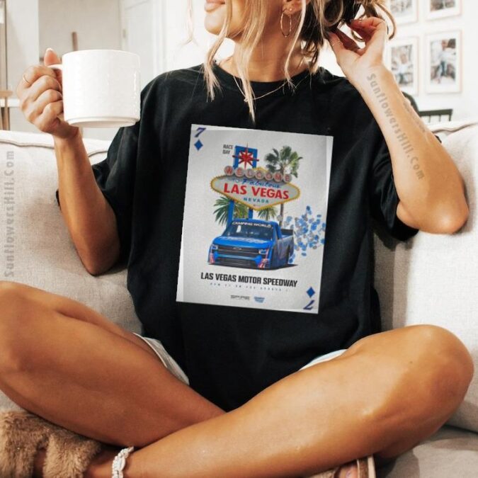 Camping World Hendrick Car Racing Poster Tee - Las Vegas Motor Speedway NASCAR Shirt