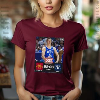 Iowa State Cyclones vs. BYU Cougars 92-96 Big 12 Quarterfinals T-Shirt