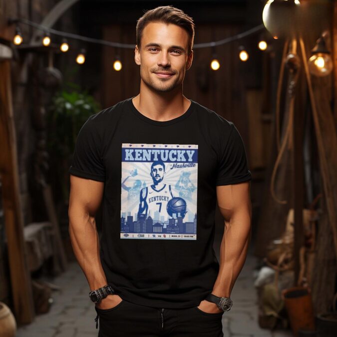 Kentucky Wildcats Basketball T-Shirt - 2025 SEC Tournament in Nashville