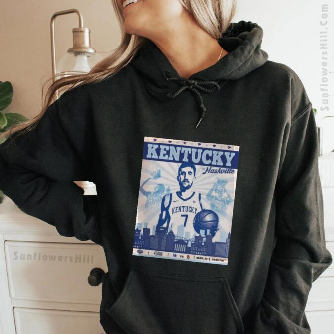 Kentucky Wildcats Basketball T-Shirt - 2025 SEC Tournament in Nashville