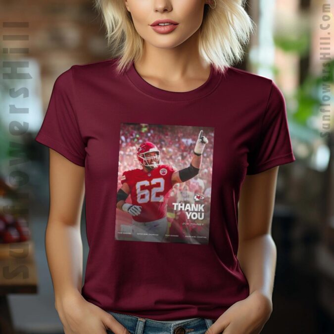 Thank You Joe Thuney Kansas City Chiefs Shirt - Super Bowl Champion Four Seasons Tee