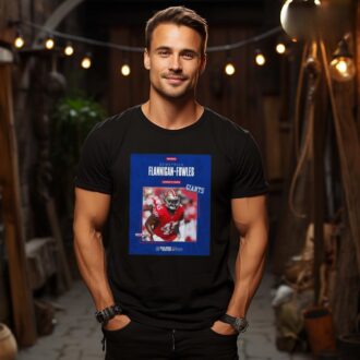 New York Giants LB Demetrius Flannigan-Fowles Linebacker Roster-Building T-Shirt
