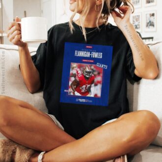 New York Giants LB Demetrius Flannigan-Fowles Linebacker Roster-Building T-Shirt