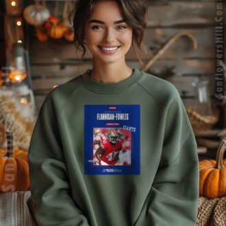 New York Giants LB Demetrius Flannigan-Fowles Linebacker Roster-Building T-Shirt