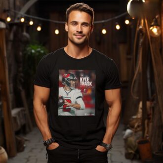 Official Kyle Trask Tampa Bay Buccaneers Re-Sign Poster T-Shirt for NFL Fans