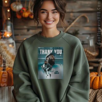 Philadelphia Eagles Josh Sweat Tribute T-Shirt - Thank You for Everything On & Off the Field
