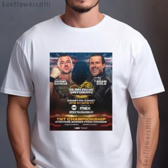 AEW Collision Slam Dunk Saturday Poster T-Shirt - Daniel Garcia vs. Adam Cole TNT Championship