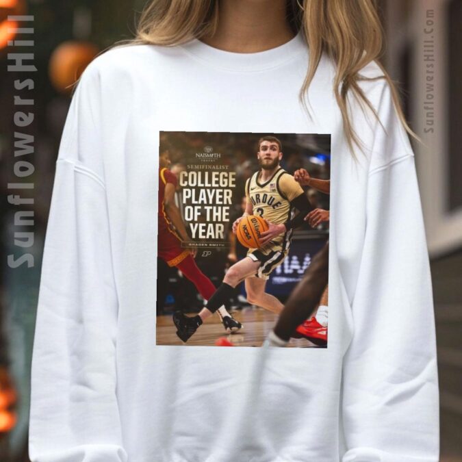 Braden Smith Purdue Boilermakers College Player Of The Year Semifinalist T-Shirt - Official Basketball Poster