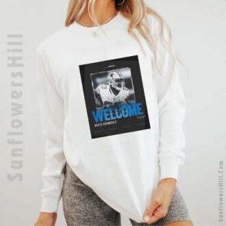 Carolina Panthers Rico Dowdle Running Back T-Shirt - Welcome to the Carolinas, Keep Pounding Official Poster
