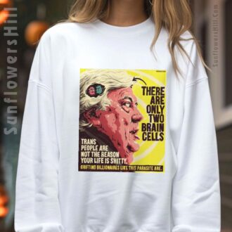 Clive Palmer Funny Quote Tee - There Are Only Two Brain Cells, Trans People Are Not the Problem Shirt